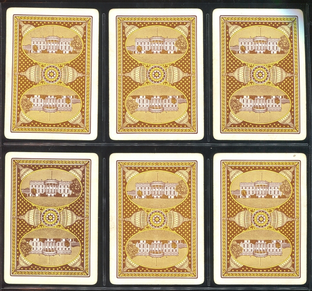 U.S. Presidents Playing Cards Lot of (6) With both Adams and Monroe