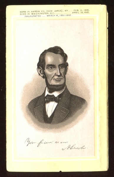 Fantastic CDV-Sized Presidential Trade Card - Abraham Lincoln