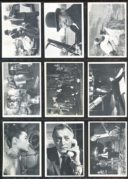 1965 Philadelphia James Bond Movies Complete Set of (66) Cards