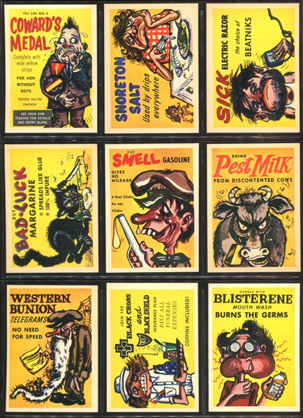 1960 Leaf Foney Ads Complete Set of (72) Cards