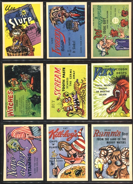 1960 Leaf Foney Ads Complete Set of (72) Cards