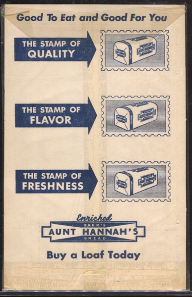 Fantastic Aunt Hannah's Bread X-Ray Stamp Sheets on Mounting Cards (3) 