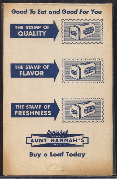 Fantastic Aunt Hannah's Bread X-Ray Stamp Sheets on Mounting Cards (3) 