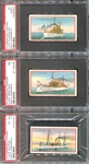 E3 American Caramel Battleships Complete PSA-Graded Set of (21) Cards