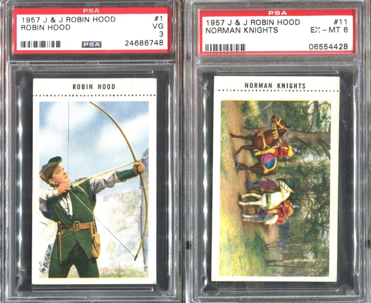 UM22 Johnson & Johnson Robin Hood Lot of (4) PSA-Graded Cards