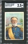 T68 Natural Leaf Scrap Heroes of History Gen Wm. T. Sherman SGC2.5 Good+Top POP