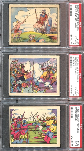 R108 Pulver Pictures Weapons Complete PSA-Graded Set of (30) Cards