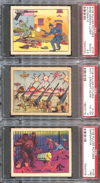 R108 Pulver Pictures Weapons Complete PSA-Graded Set of (30) Cards