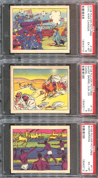 R108 Pulver Pictures Weapons Complete PSA-Graded Set of (30) Cards