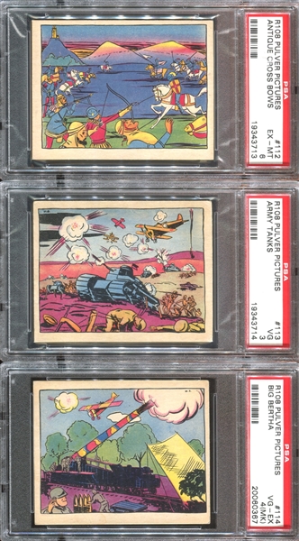 R108 Pulver Pictures Weapons Complete PSA-Graded Set of (30) Cards