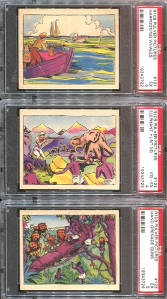 R108 Pulver Pictures Weapons Complete PSA-Graded Set of (30) Cards