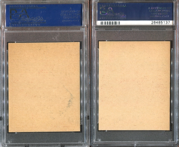 R59 Gum Inc American Beauties Lot of (2) PSA-Graded Cards