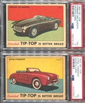 D94-5 Tip-Top Bread Sportscars Lot of (2) PSA-Graded Cards