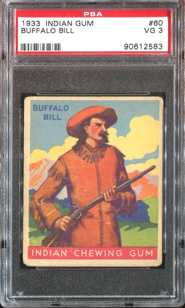 R73 Goudey Indian Gum #60 Buffalo Bill PSA3 VG