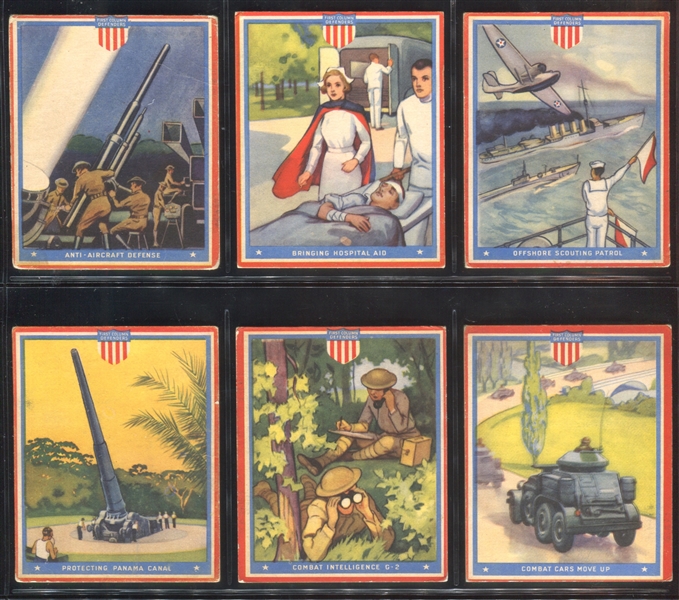 R50 Goudey First Column Defenders Complete Set of (24) Cards