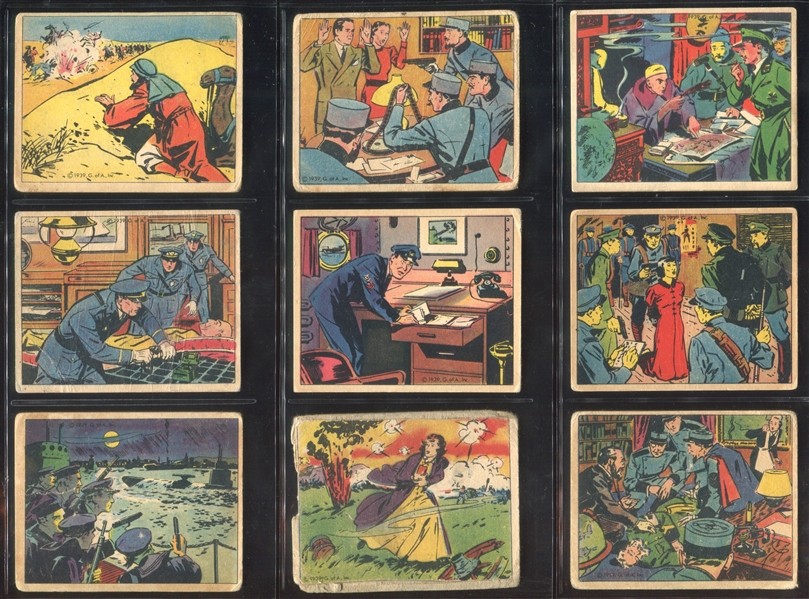 R156 Gumakers True Spy Stories Complete Set of (24) Cards