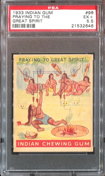 R73 Goudey Indian Gum #96 Praying to the Great Spirit PSA5.5 EX+