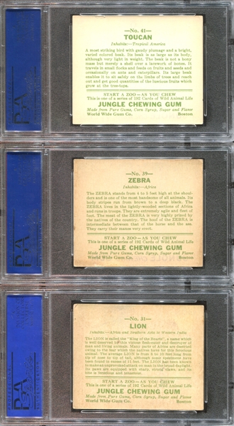 R78 Goudey Jungle Gum Lot of (12) PSA-Graded Cards