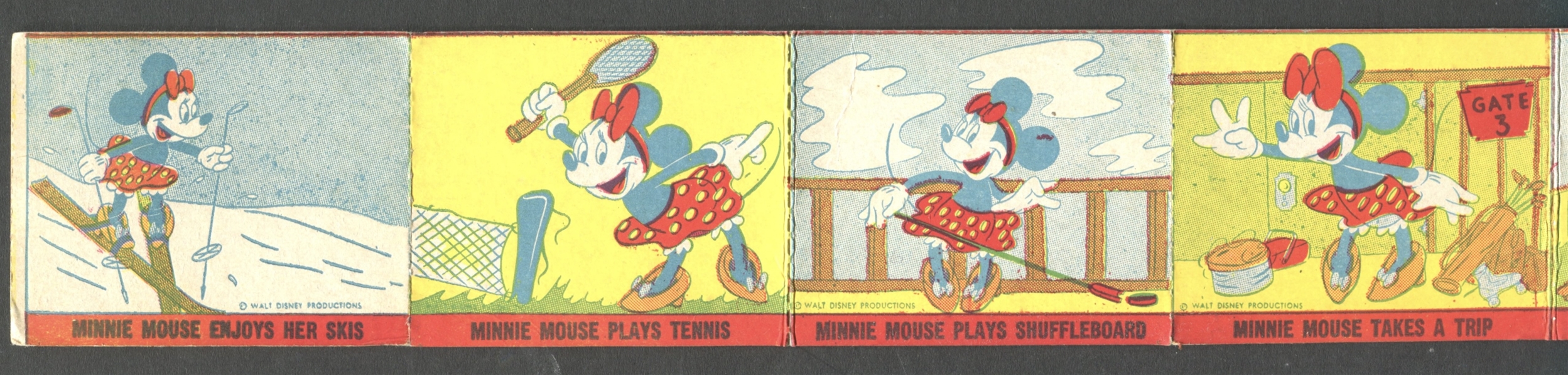 R161 Disney Strip Cards Pair of (8) Card Strips