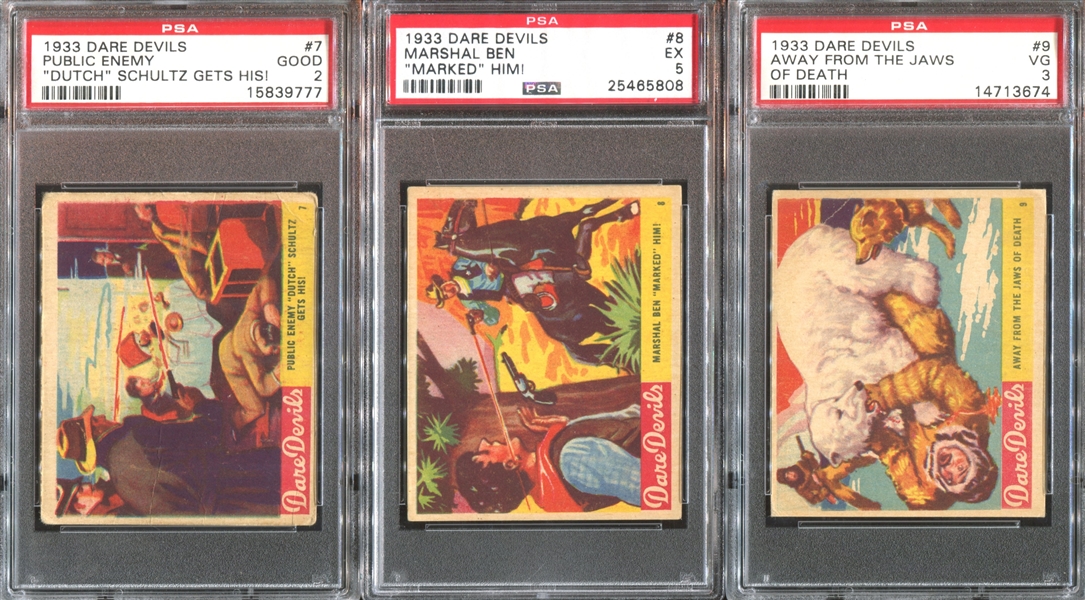 R39 National Chicle Dare Devils Near Complete Set of (23/24) PSA-Graded Cards