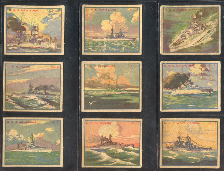 R20 Newport Products Battleship Gum Complete Set of (50) Cards