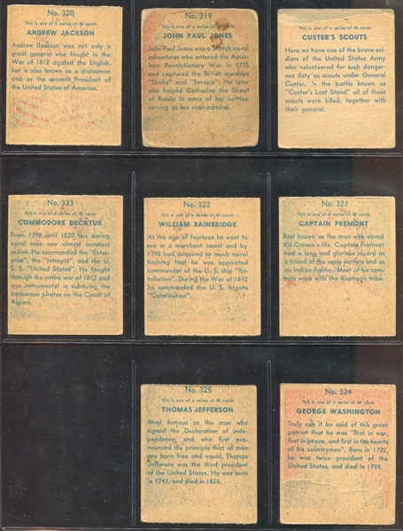 R129 Series of 48 American History Near Set of (46/48) Cards