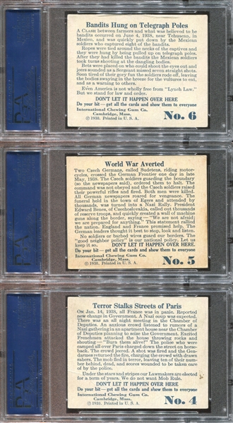 R44 International Gum Don't Let it Happen Over Here Complete PSA-Graded Set