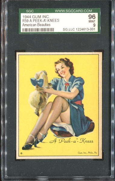 R59 Gum Inc A Peek-A'-Knees SGC96 Mint 9