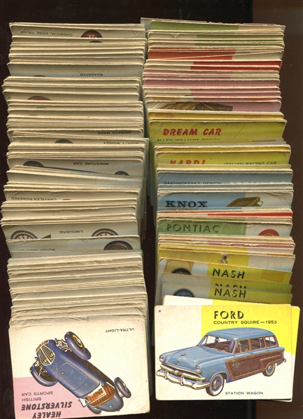 1954 Topps Wheels Lot of Over (500) Cards (1-160)