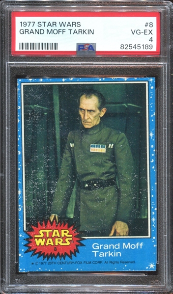 1977 Topps Star Wars #8 Grand Moff Tarkin PSA4 VG-EX