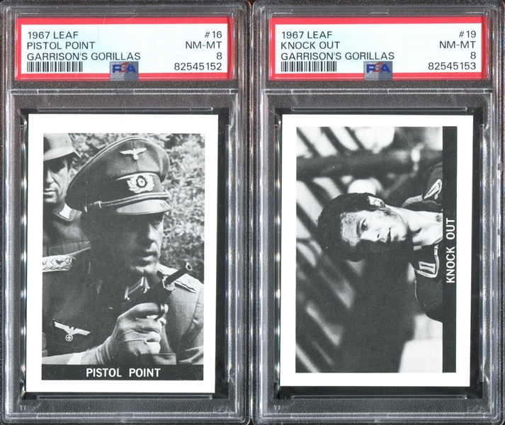 1967 Leaf Garrison's Gorillas Lot of (4) PSA-Graded Cards