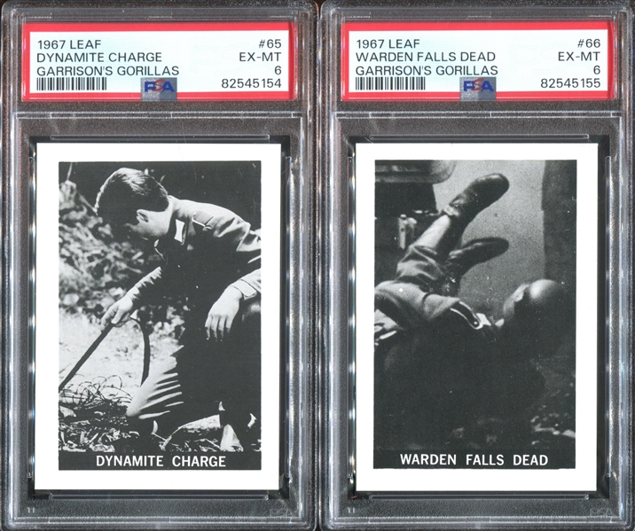 1967 Leaf Garrison's Gorillas Lot of (4) PSA-Graded Cards