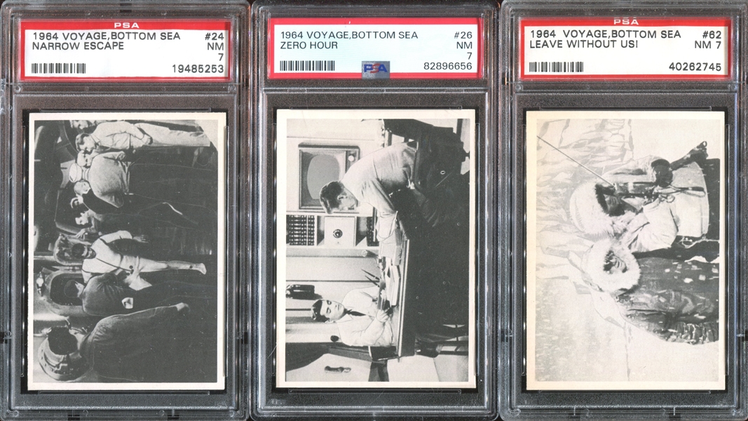 1967 Donruss Voyage to the Bottom of the Sea Lot of (8) PSA-Graded Cards