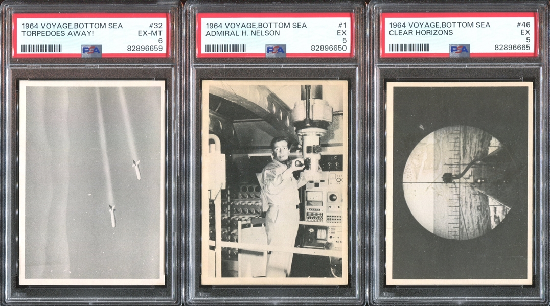 1967 Donruss Voyage to the Bottom of the Sea Lot of (8) PSA-Graded Cards