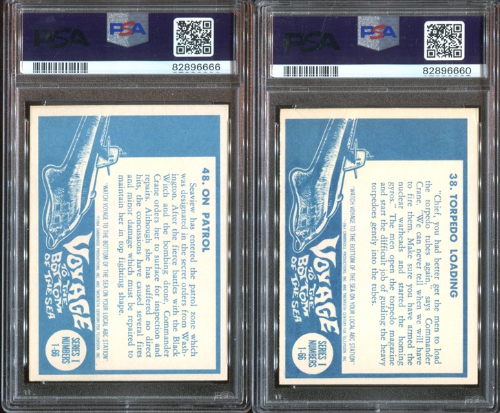 1967 Donruss Voyage to the Bottom of the Sea Lot of (8) PSA-Graded Cards