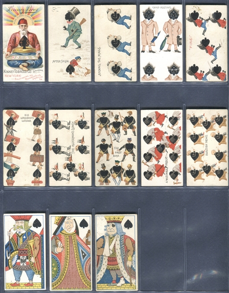 N219 Kinney Cigarettes Harlequin (1st Series) Complete Set of (52) Cards