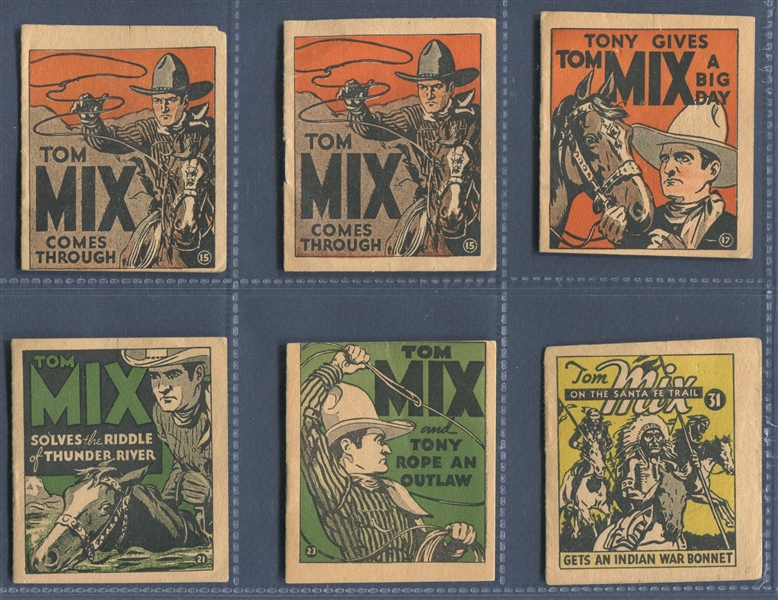 R151 National Chicle Tom Mix Booklets Lot of (12)