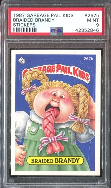 1987 Topps Garbage Pail Kids #267b Braided Brandy PSA9 Mint