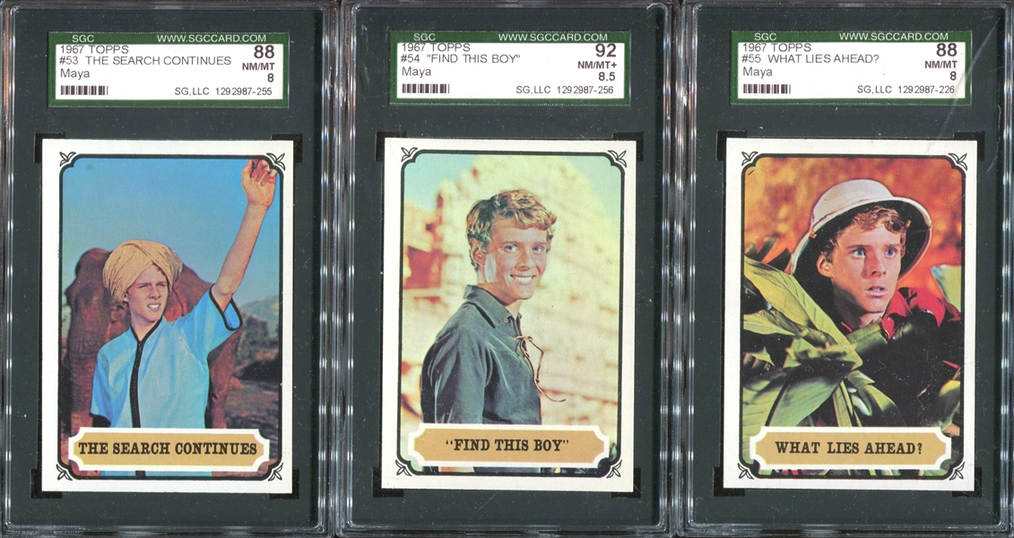 1967 Topps Maya Lot of (30) SGC-Graded Cards