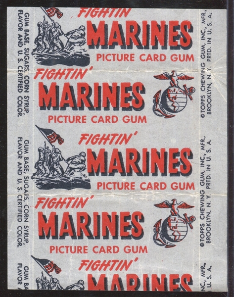 1953 Topps Fightin' Marines One Cent Wrapper