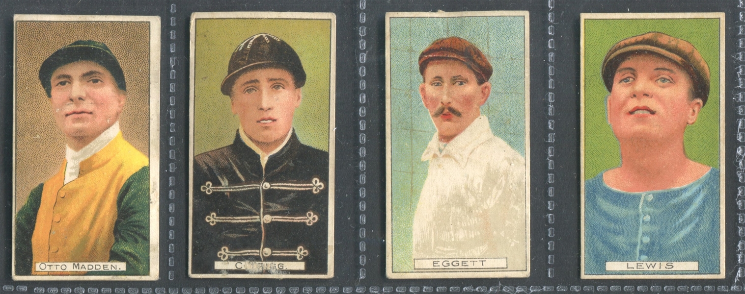 1906 Cohen Weenen Owners, Jockeys, F'ballers & Cricketers Lot of (4) Cards