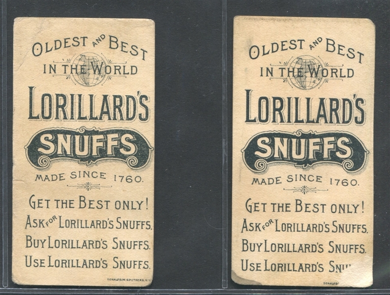 N257 P. Lorillard Beautiful Women Lot of (5) TOUGH Snuff Variations