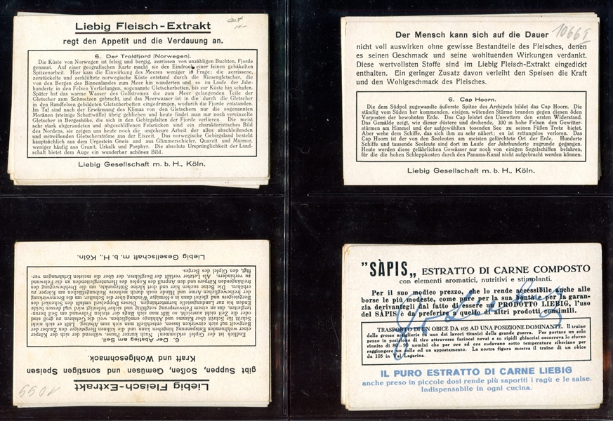 1900's-1950's Liebig Complete Card Set of (8) Different