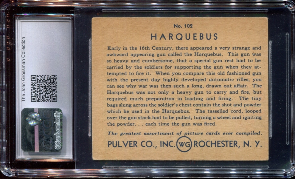 R108 Pulver Pictures #102 Harquebus CGC5 EX