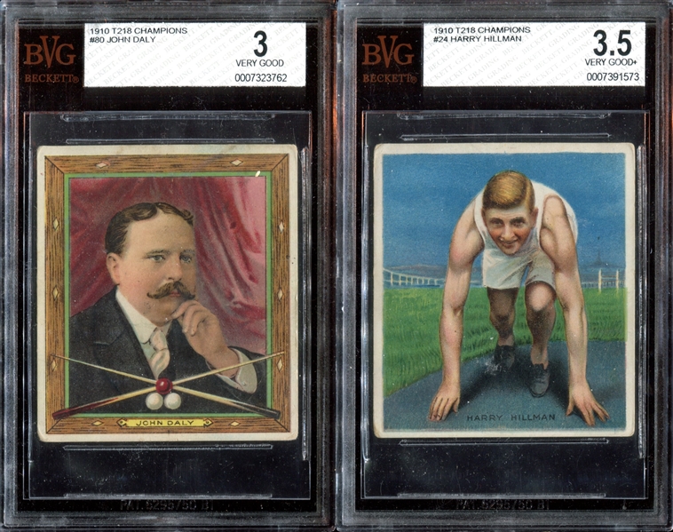 T218 Champions Lot of (2) BVG-Graded Cards