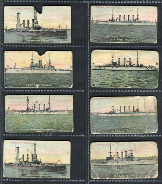 T39 Burley Cubs Battleships Lot of (8) Cards