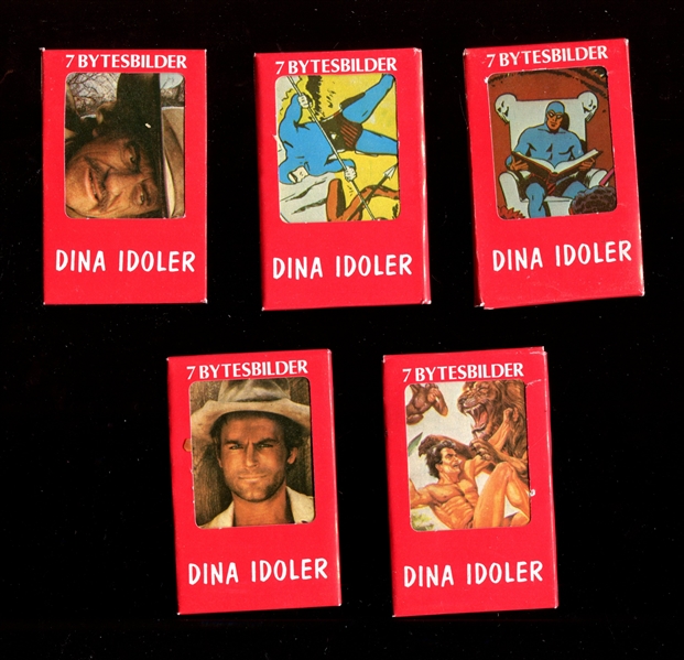 1970's Swedish Dina Idoler (Your Stars) Unopened Packs Lot of (5)