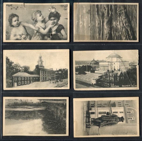 T116 Telonette Views and Art Studies Lot of (6) Cards