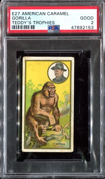 E27 American Caramel Teddy's Trophies Gorilla PSA2 Good