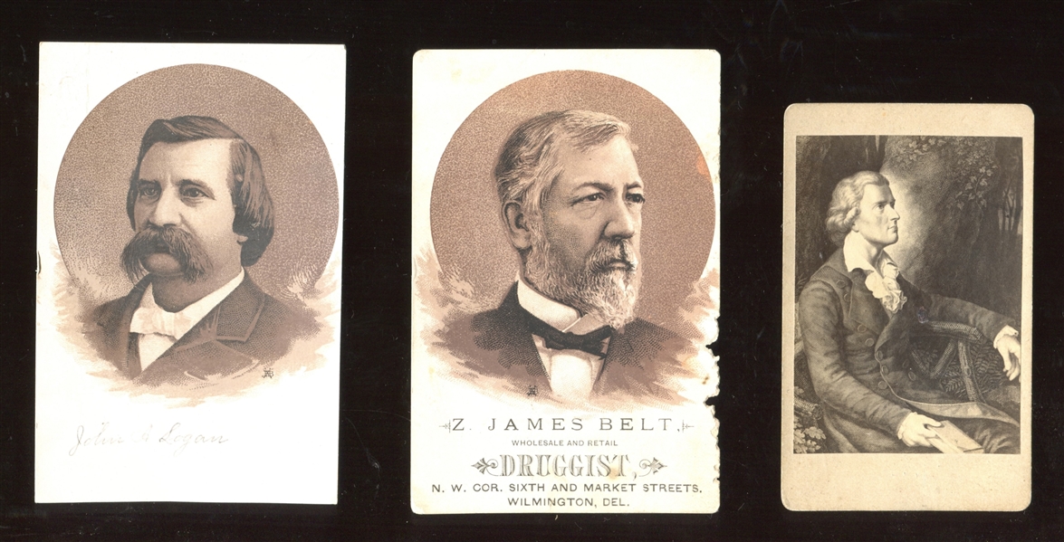 Late 19th Century Lot of (8) Political Trade Cards and CDV's 